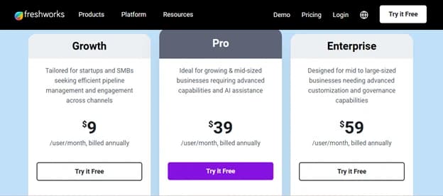  Freshsales-best-crm-tools-pricing