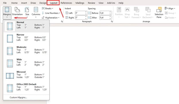 layout-tab-margins